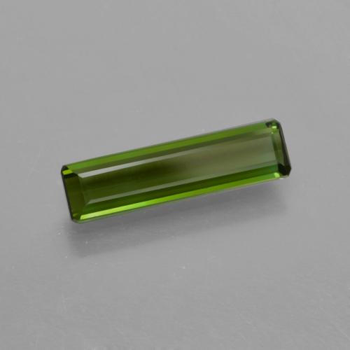 0.75 ct Green Tourmaline Stone, Natural Tourmaline in Octagon Facet Shape for Sale
