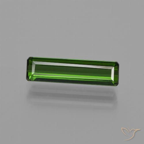 1.46ct Natural Earthy Green Tourmaline, Emerald Cut, VVS-VS