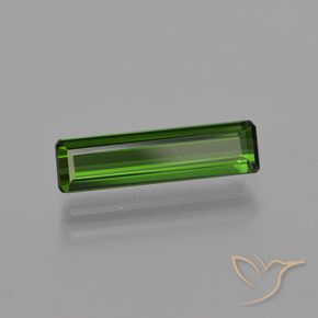 1.46 ct Green Tourmaline Stone, Natural Tourmaline in Octagon Facet Shape for Sale