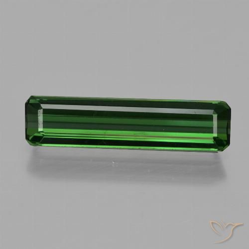 1.41ct Natural Green Tourmaline, Emerald Cut, VVS-VS