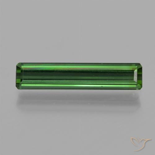 1.43ct Natural Green Tourmaline, Emerald Cut, VVS-VS