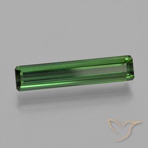 1.43 ct Green Tourmaline Stone, Natural Tourmaline in Octagon Facet Shape for Sale