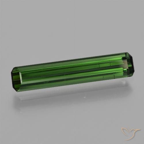 1.40ct Natural Green Tourmaline, Emerald Cut, VVS-VS