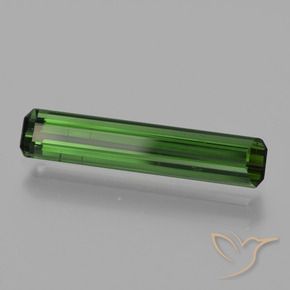 1.40 ct Green Tourmaline Stone, Natural Tourmaline in Octagon Facet Shape for Sale