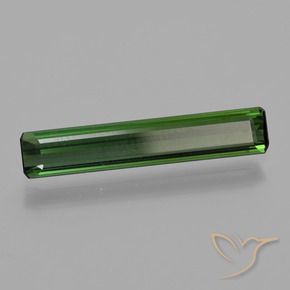 1.43 ct Green Tourmaline Stone, Natural Tourmaline in Octagon Facet Shape for Sale