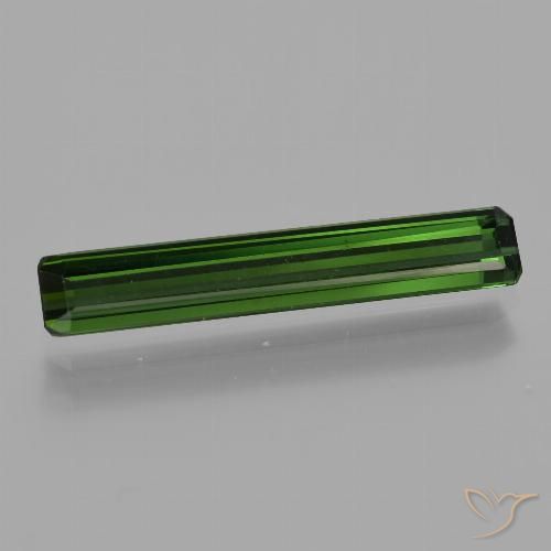 1.47ct Natural Forest Green Tourmaline, Emerald Cut, VVS-VS