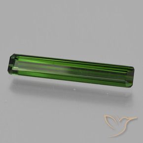 1.47 ct Green Tourmaline Stone, Natural Tourmaline in Octagon Facet Shape for Sale
