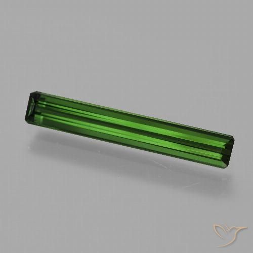 1.49ct Natural Earthy Green Tourmaline, Emerald Cut, VVS-VS