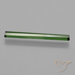 Tourmaline Gemstone in 23.7 x 2.9 mm Size for Sale, Tourmaline Stone in Medium Green Color