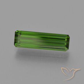 1.44 ct Green Tourmaline Stone, Natural Tourmaline in Octagon Facet Shape for Sale