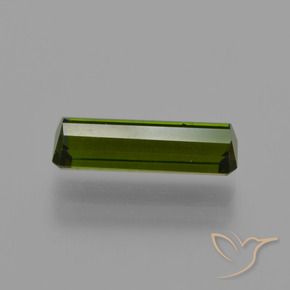 Tourmaline Gemstone in 11.4 x 3.8 mm Size for Sale, Tourmaline Stone in Deep Green Color