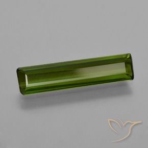 1.44 ct Green Tourmaline Stone, Natural Tourmaline in Octagon Facet Shape for Sale