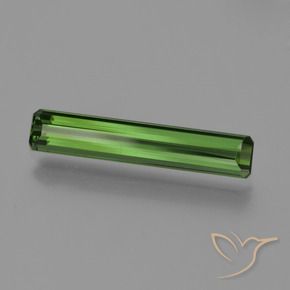 1.51 ct Green Tourmaline Stone, Natural Tourmaline in Octagon Facet Shape for Sale