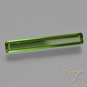 1.45 ct Green Tourmaline Stone, Natural Tourmaline in Octagon Facet Shape for Sale