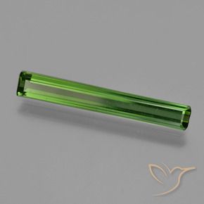 1.55 ct Green Tourmaline Stone, Natural Tourmaline in Octagon Facet Shape for Sale