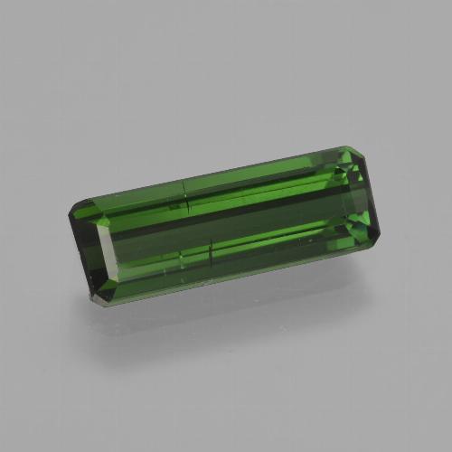 1.95 ct Green Tourmaline Gemstone, Tourmaline Gem in Octagon Facet Shape for Sale.