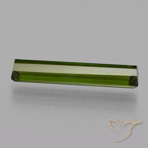 Tourmaline Gemstone in 17.5 x 3.7 mm Size for Sale, Tourmaline Stone in Earthy Green Color
