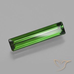 1.80 ct Green Tourmaline Stone, Natural Tourmaline in Octagon Facet Shape for Sale