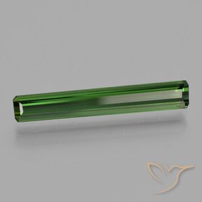 1.88 ct Green Tourmaline Stone, Natural Tourmaline in Octagon Facet Shape for Sale