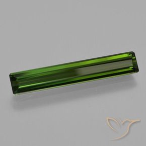 1.91 ct Green Tourmaline Stone, Natural Tourmaline in Octagon Facet Shape for Sale