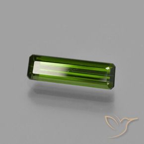 1.10 ct Green Tourmaline Stone, Natural Tourmaline in Octagon Facet Shape for Sale