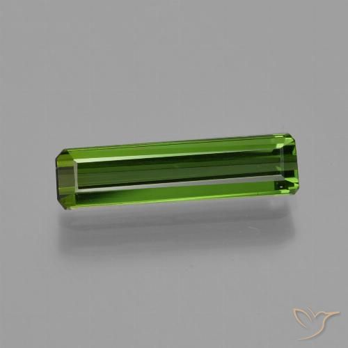 1.11ct Natural Forest Green Tourmaline, Emerald Cut, VVS-VS