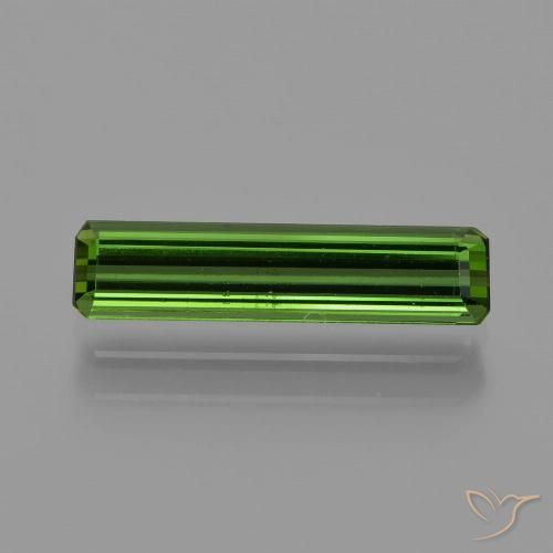 1.13ct Natural Dark Green Tourmaline, Emerald Cut, VVS-VS