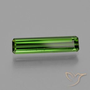 1.13 ct Green Tourmaline Stone, Natural Tourmaline in Octagon Facet Shape for Sale