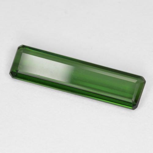 Dark Green Tourmaline Gem - 1.2ct Octagon Facet (ID: 416173)