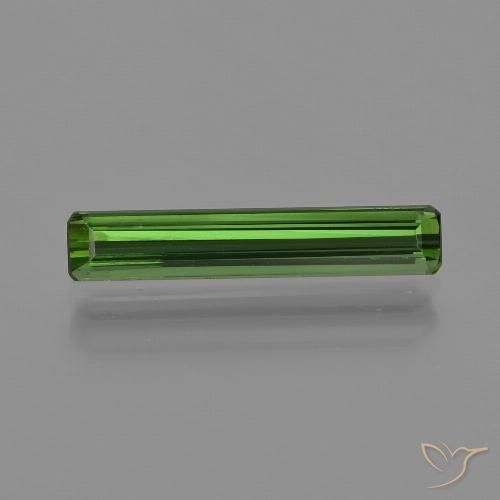 1.13ct Natural Earthy Green Tourmaline, Octagon / Emerald Cut, VS, Photo A