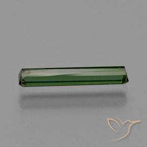 Tourmaline Gemstone in 15.4 x 2.9 mm Size for Sale, Tourmaline Stone in Earthy Green Color