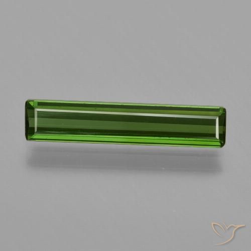 1.14ct Natural Forest Green Tourmaline, Emerald Cut, VVS-VS