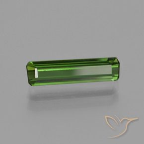 0.99 ct Green Tourmaline Stone, Natural Tourmaline in Octagon Facet Shape for Sale