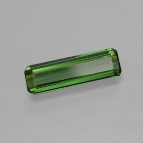 0.94 ct Green Tourmaline Stone, Natural Tourmaline in Octagon Facet Shape for Sale