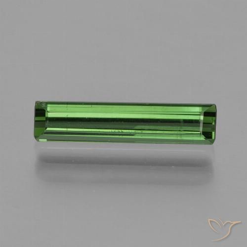 0.93ct Natural Green Tourmaline, Emerald Cut, VVS-VS