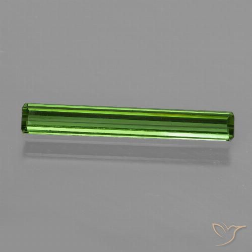 0.97ct Natural Medium Green Tourmaline, Emerald Cut, VS