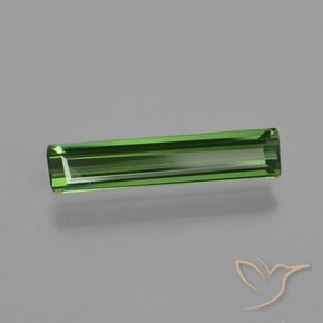 0.90 ct Green Tourmaline Stone, Natural Tourmaline in Octagon Facet Shape for Sale