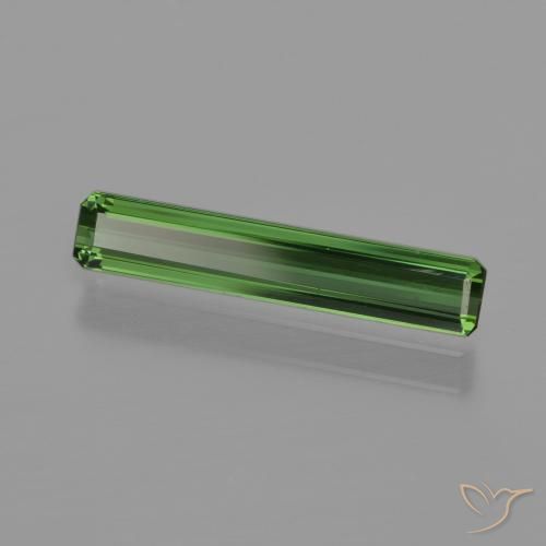 0.94 ct Green Tourmaline Stone, Natural Tourmaline in Octagon Facet Shape for Sale