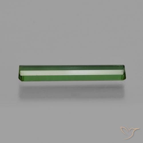 Tourmaline Gemstone in 15.4 x 2.9 mm Size for Sale, Tourmaline Stone in Earthy Green Color