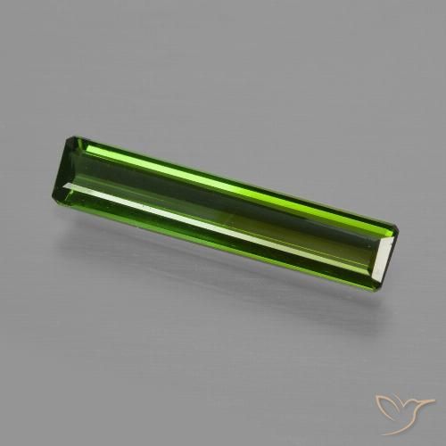 0.99ct Natural Earthy Green Tourmaline, Emerald Cut, VS
