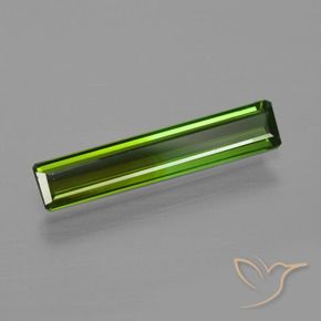 0.99 ct Green Tourmaline Stone, Natural Tourmaline in Octagon Facet Shape for Sale
