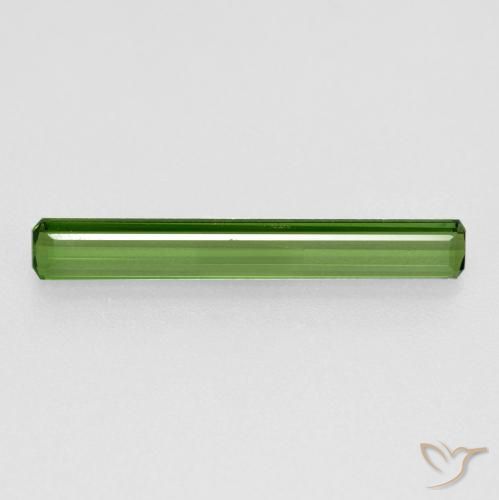 0.94 ct Green Tourmaline Stone, Natural Tourmaline in Octagon Facet Shape for Sale