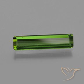 1.08 ct Green Tourmaline Stone, Natural Tourmaline in Octagon Facet Shape for Sale