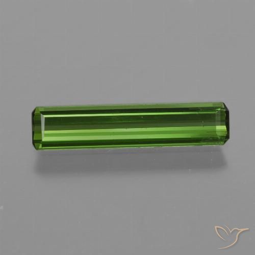 1.08ct Natural Earthy Green Tourmaline, Emerald Cut, VS