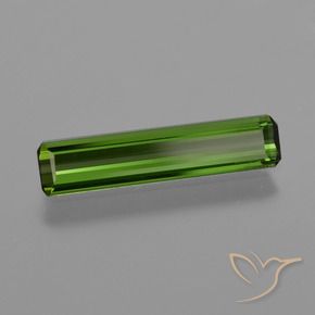 1.08 ct Green Tourmaline Stone, Natural Tourmaline in Octagon Facet Shape for Sale