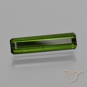 1.27 ct Green Tourmaline Stone, Natural Tourmaline in Octagon Facet Shape for Sale