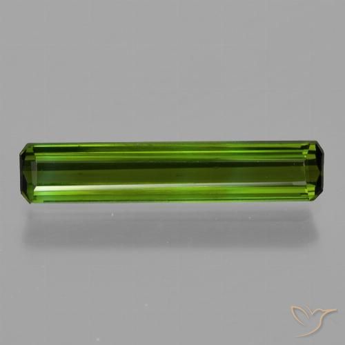 1.23ct Natural Forest Green Tourmaline, Emerald Cut, VS