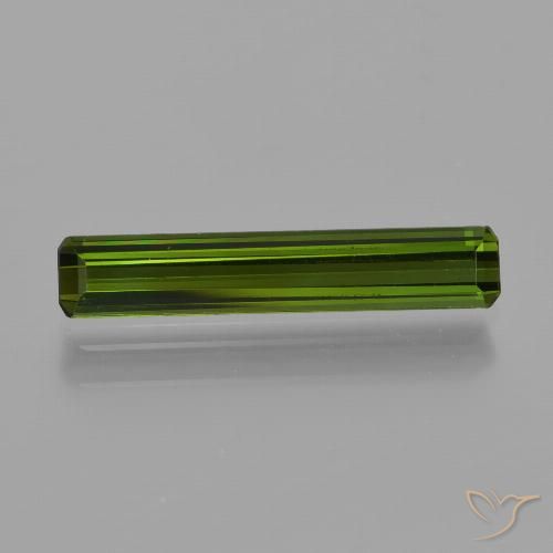1.25ct Natural Forest Green Tourmaline, Emerald Cut, VS