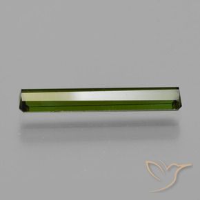 Tourmaline Gemstone in 16.6 x 3.1 mm Size for Sale, Tourmaline Stone in Forest Green Color