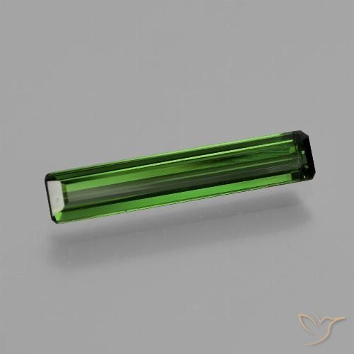 1.22ct Natural Forest Green Tourmaline, Emerald Cut, VS
